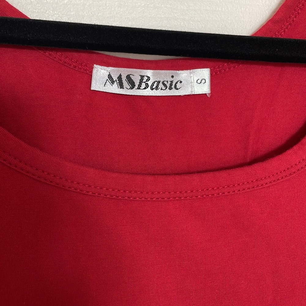 MS Basic Red Dress - Size S - Picture 3 of 4